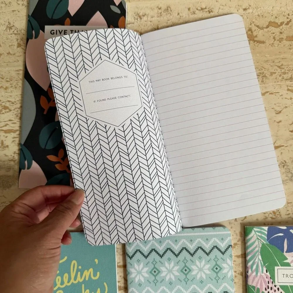 Five May Designs “skinny”notebooks- blue and green tones Travelers notebook, jou